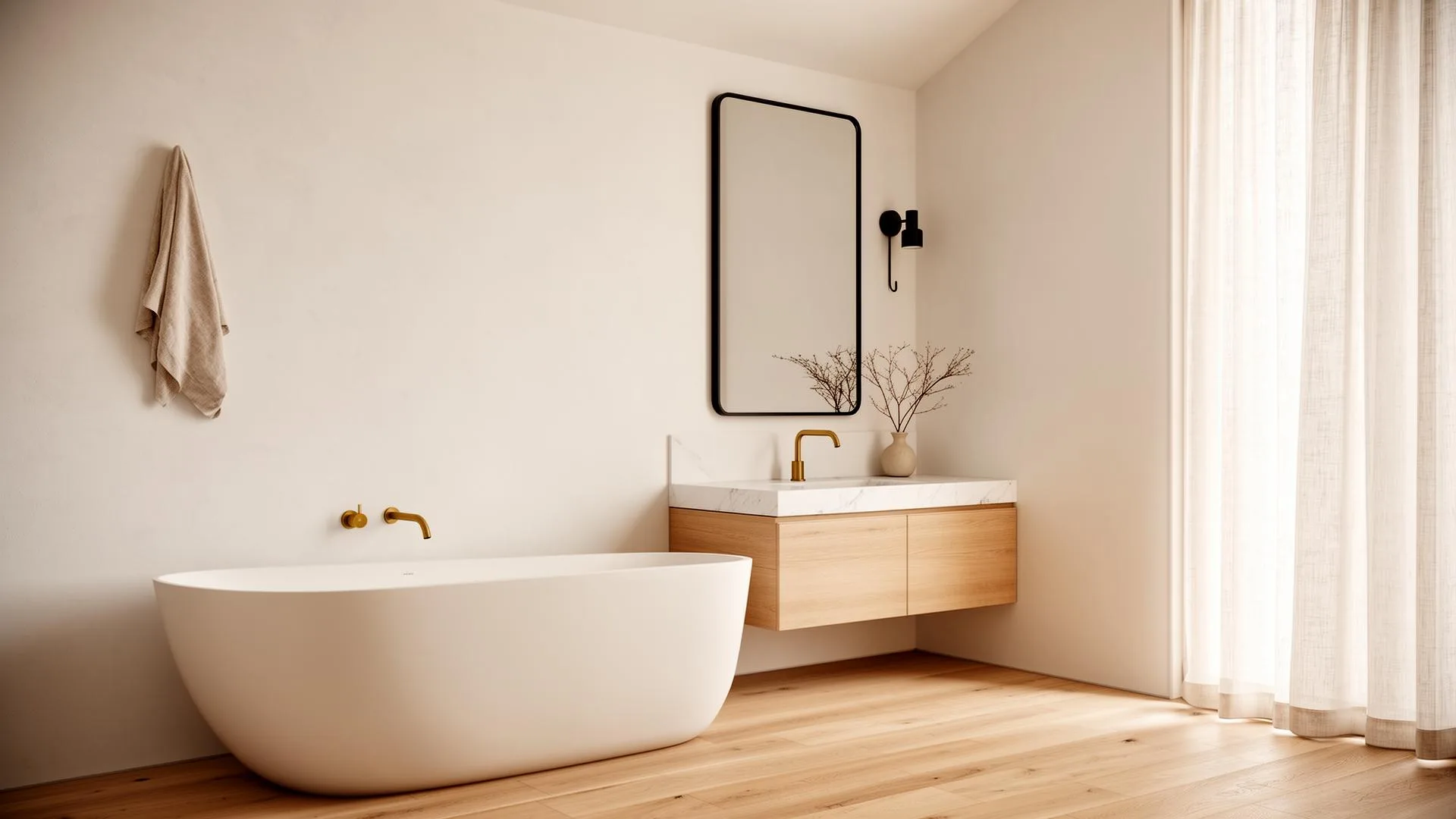 Baño estilo spa